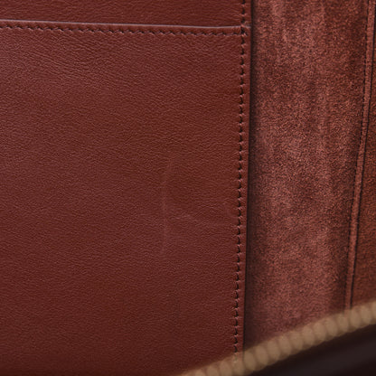 Celine Calfskin Medium Tri-Fold Bag Red Wood 11 of 11