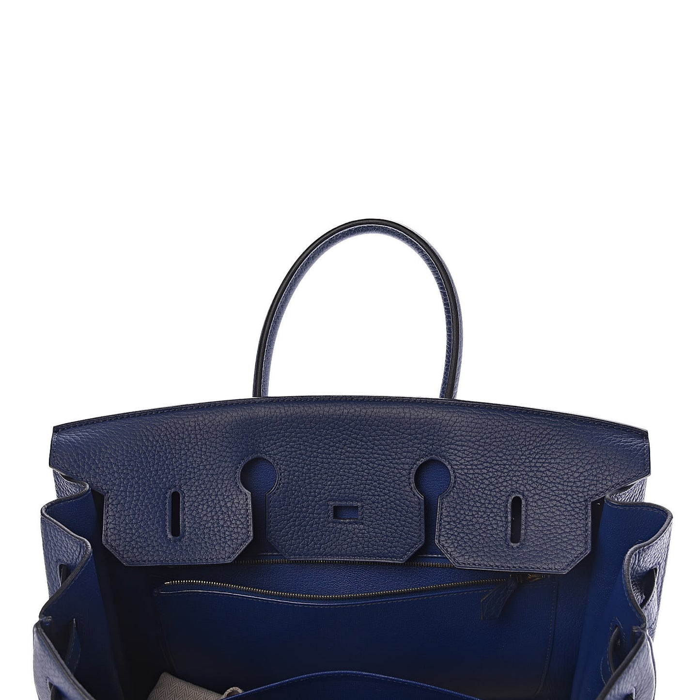 Taurillon Clemence Birkin 35 Bleu Saphir