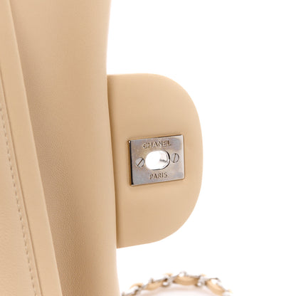 Chanel Lambskin Quilted Jumbo Double Flap Light Beige 7 of 11