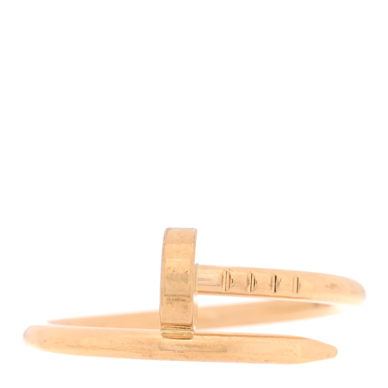 Cartier 18K Yellow Gold Small Juste Un Clou Ring 51 5.75 1 of 5