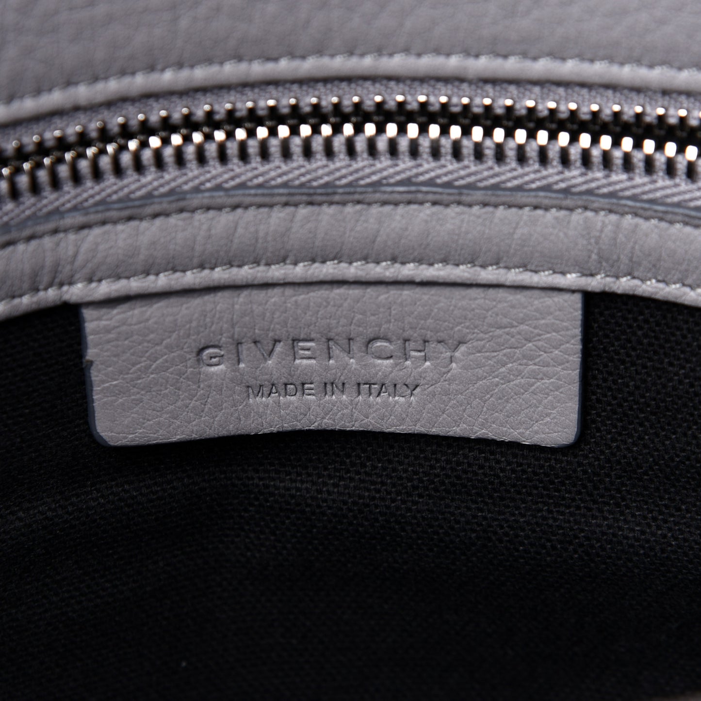 Grained Calfskin Medium Pandora Pure Flap Bag Pearl Grey