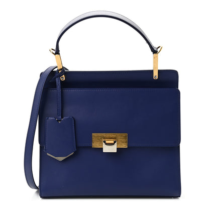 Balenciaga Smooth Calfskin Le Dix S Cartable Shoulder Bag Bleu Mineral 1 of 10