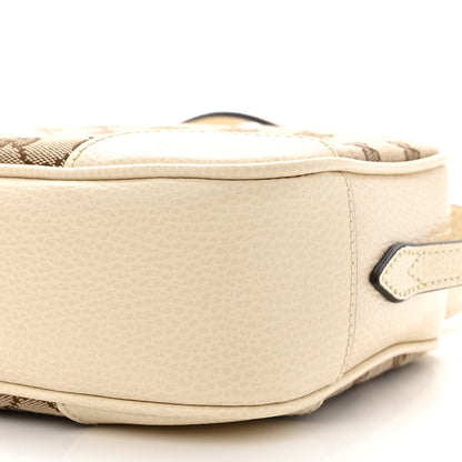 Gucci Monogram Dollar Calfskin Mini Bree Messenger Bag Beige Ebony Avoire 10 of 10