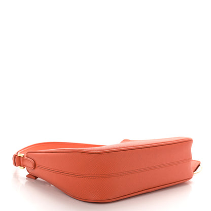 Prada Saffiano Lux Mini Re-Edition Shoulder Bag Arancio 4 of 11