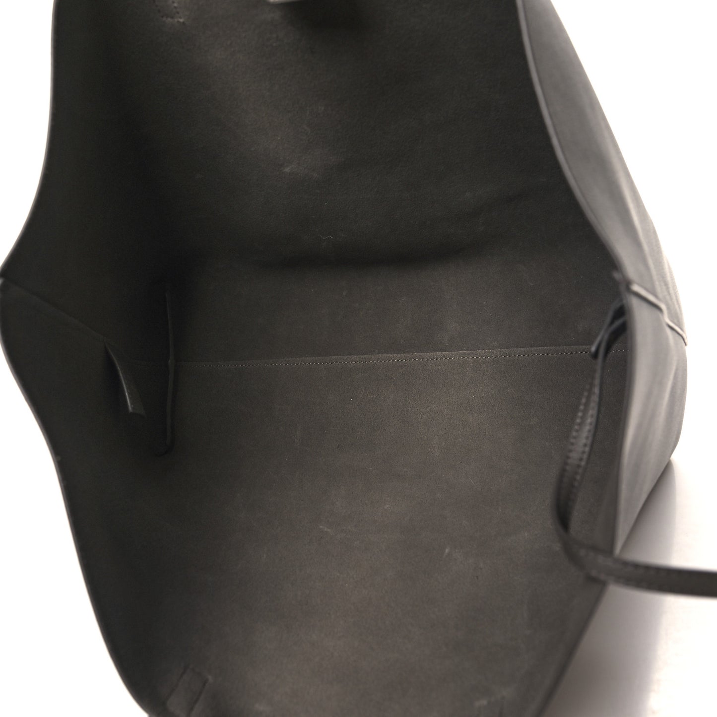 SAINT LAURENT Calfskin Large Shopping Tote Pebble