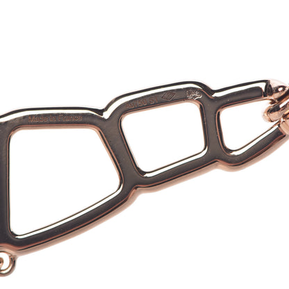 Hermes 18K Rose Gold Diamond Pendentif Niloticus Ombre Necklace 9 of 10