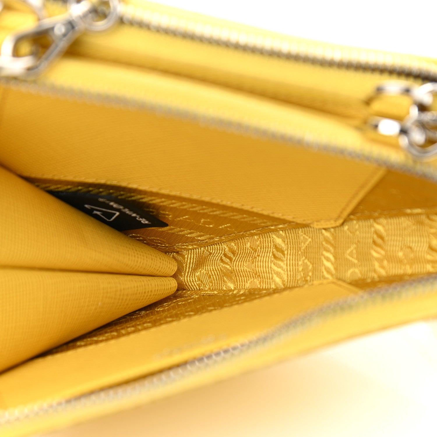 Prada Saffiano Mini Triangle Crossbody Pouch Sole 5 of 11