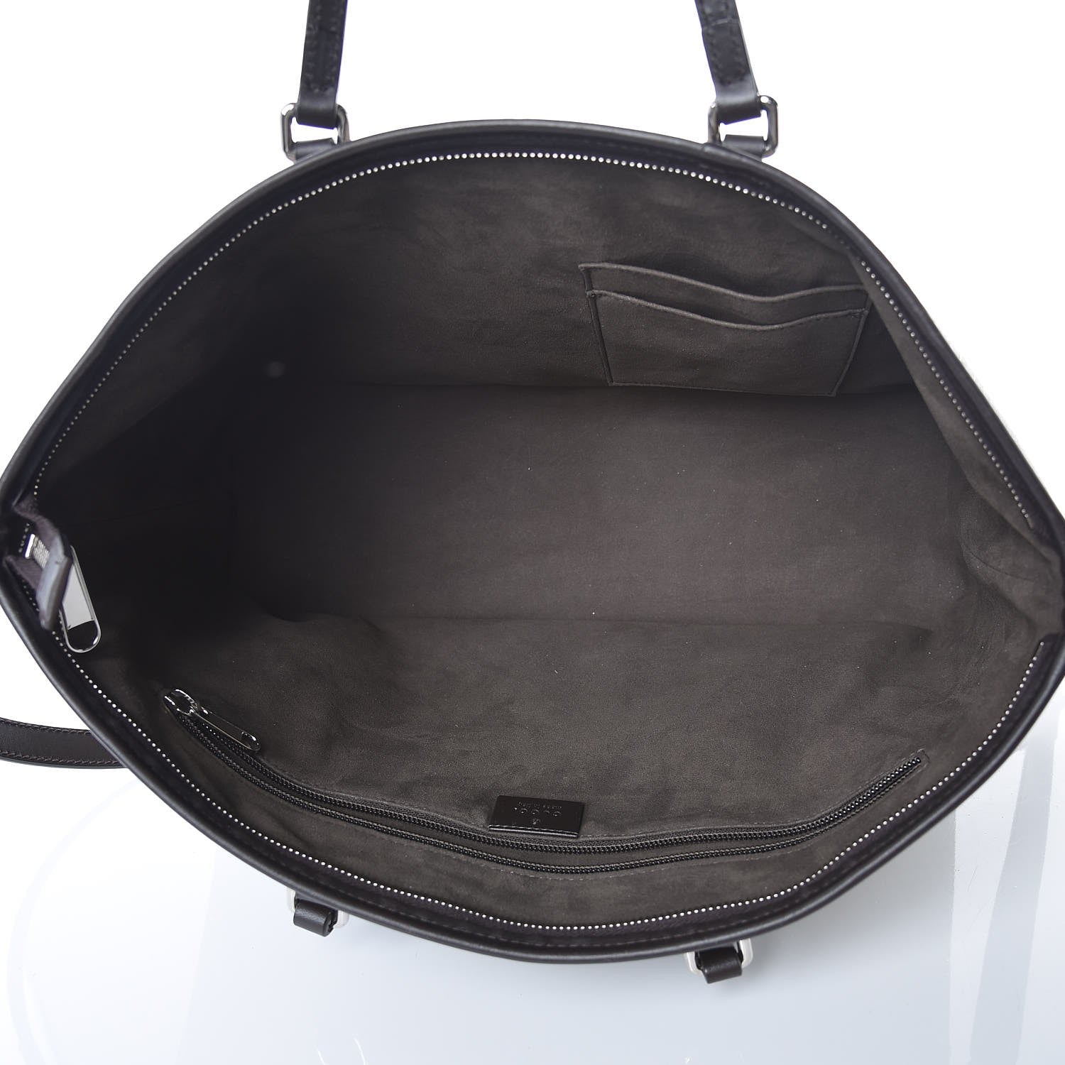 Gucci GG Supreme Monogram Medium Zippered Tote Dark Brown 6 of 8