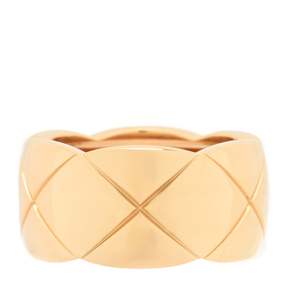 Chanel 18K Yellow Gold Large Coco Crush Ring 55 7.25 3 of 4