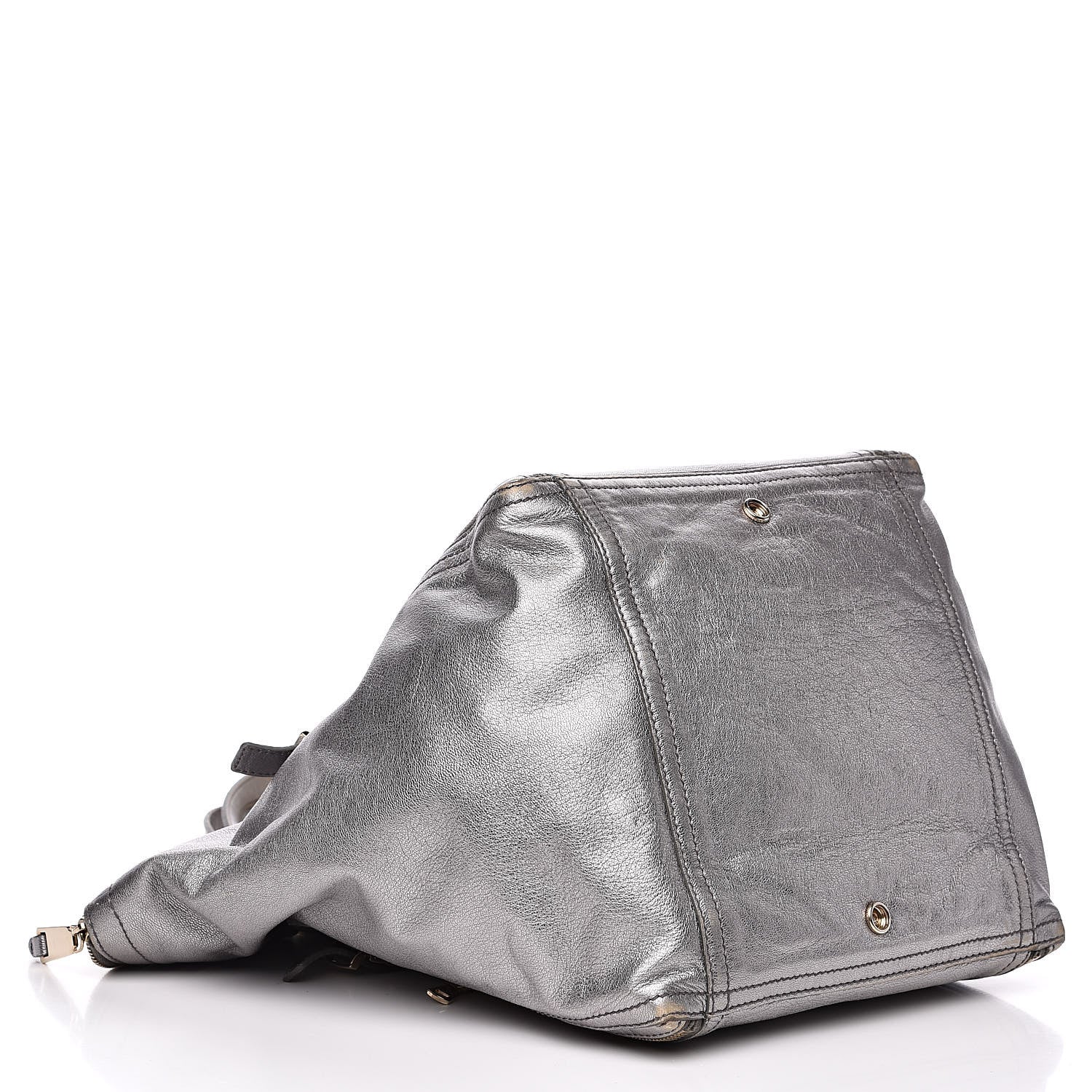 Saint Laurent Calfskin Small Downtown Silver 4 of 16