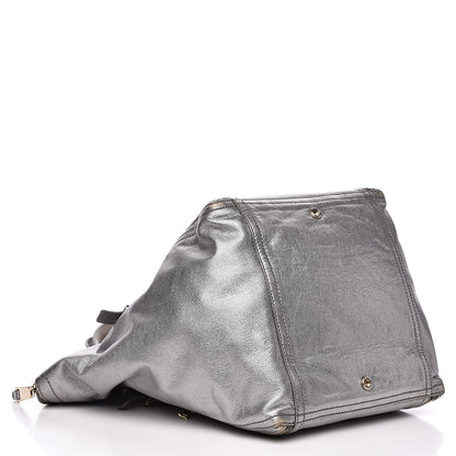 Saint Laurent Calfskin Small Downtown Silver 4 of 16