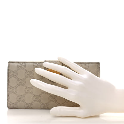 Gucci Guccissima Heart Continental Wallet Off White 2 of 9