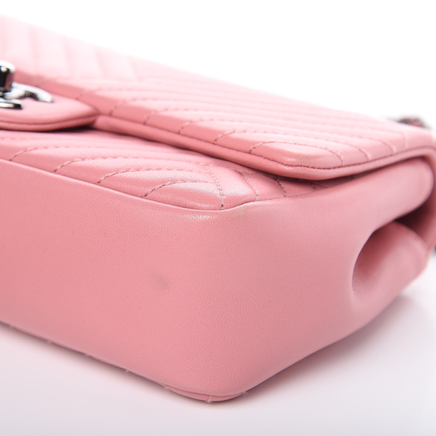 Chanel Lambskin Quilted Small CC Crossing Flap Pink 9 of 11