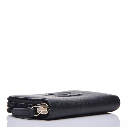 Chanel Calfskin Timeless CC Zip Around Coin Purse Black 4 of 10