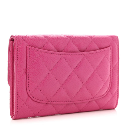 Chanel Caviar Quilted Small Flap Wallet Pink 3 of 10