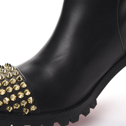Christian Louboutin Calfskin Napaleona 70 Spikes Boots 40 Black 14 of 15