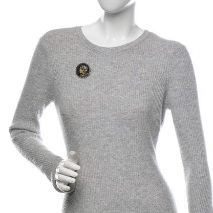 Chanel Strass Resin Pearl Coco Profile Brooch Black 2 of 4