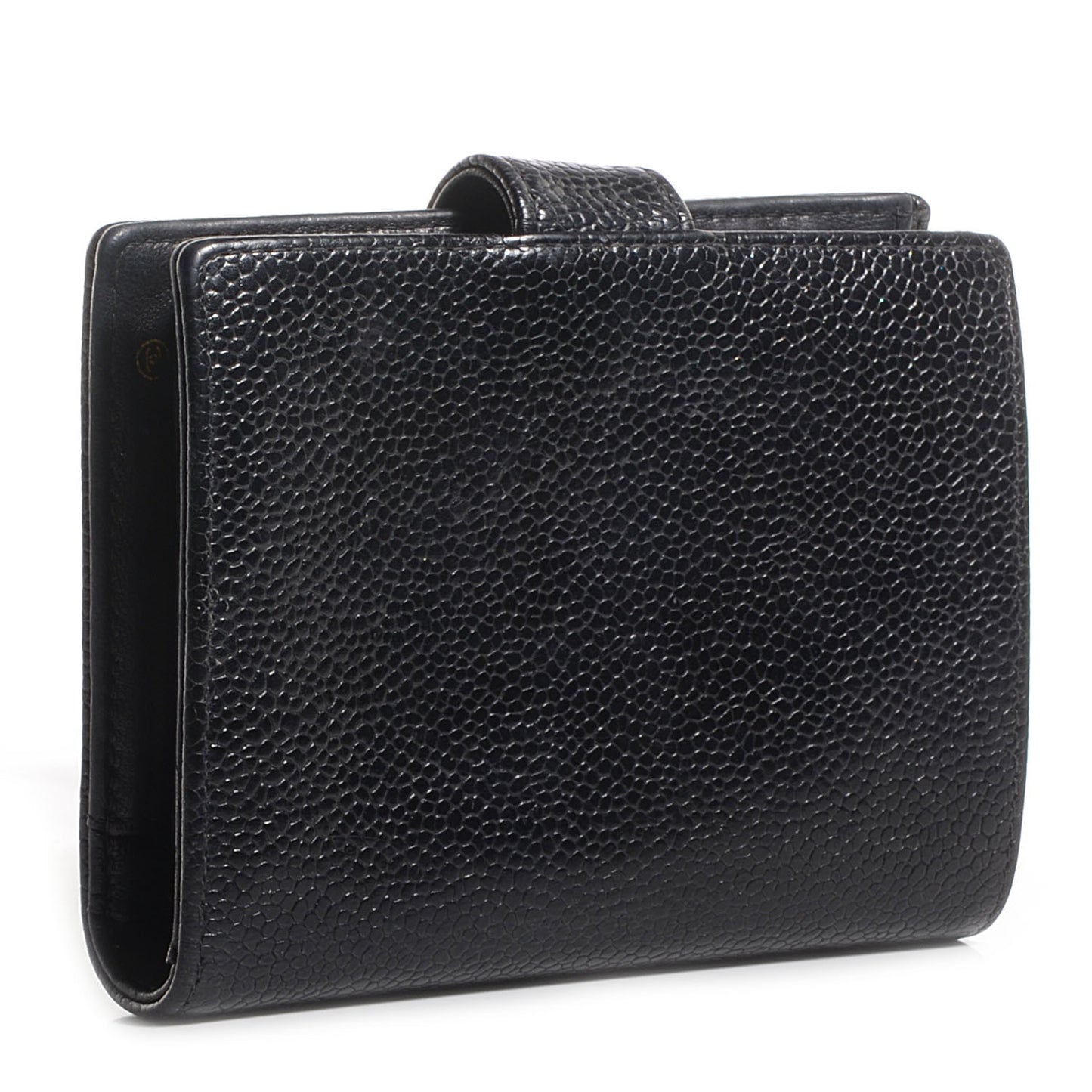 Caviar CC Timeless French Wallet Black