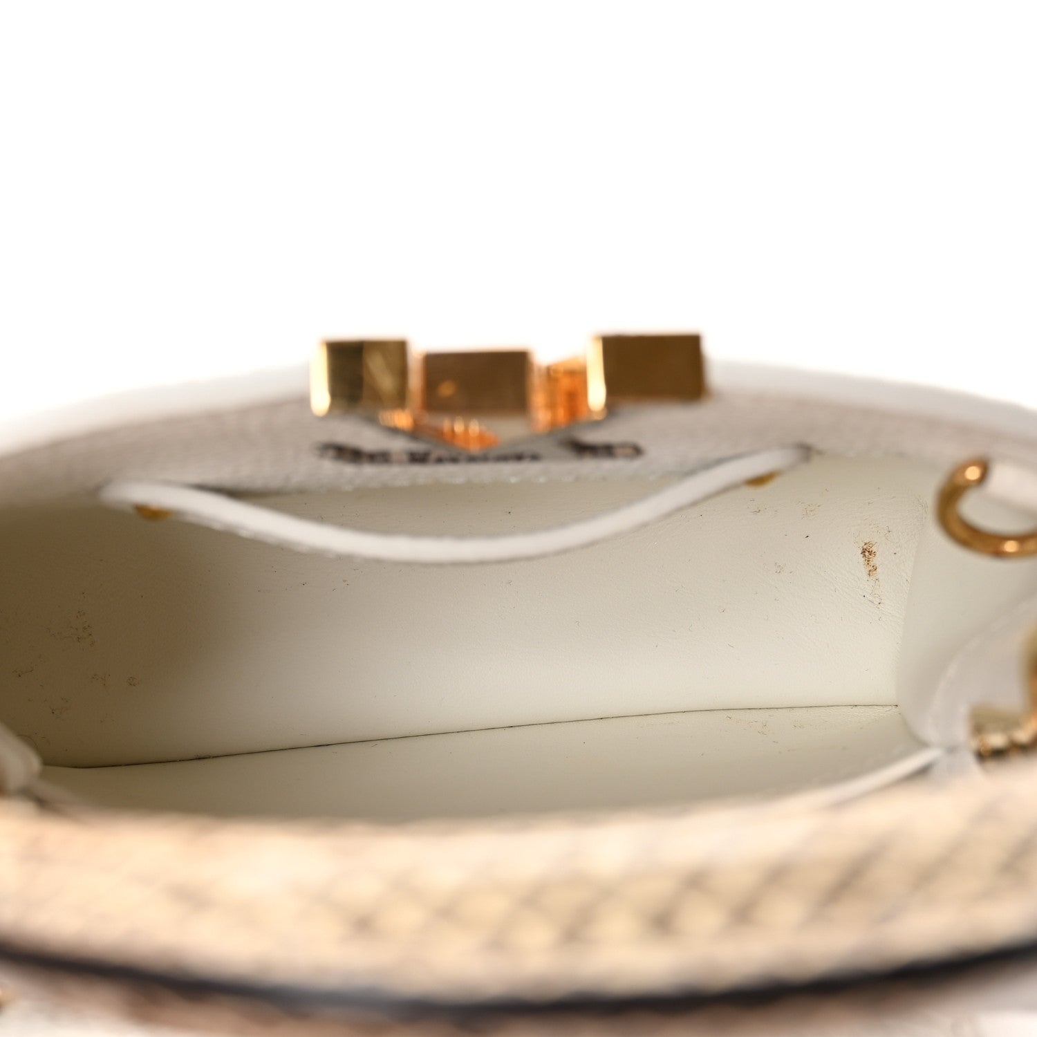 Louis Vuitton Taurillon Ayers Capucines Mini White Snow White 5 of 10