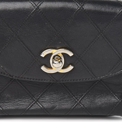 Chanel Lambskin Diamond Stitched Flap Waist Belt Bag 65 Black 11 of 11