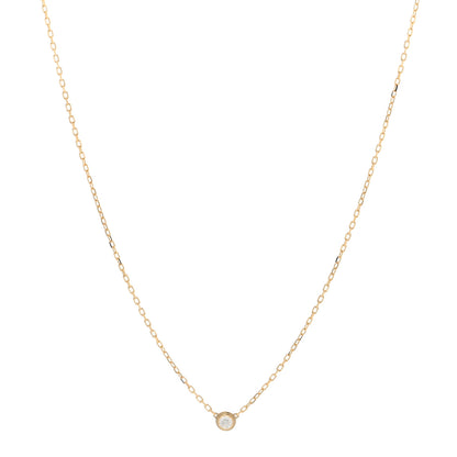 Cartier 18K Yellow Gold Diamond SM D'Amour Pendant Necklace 1 of 3