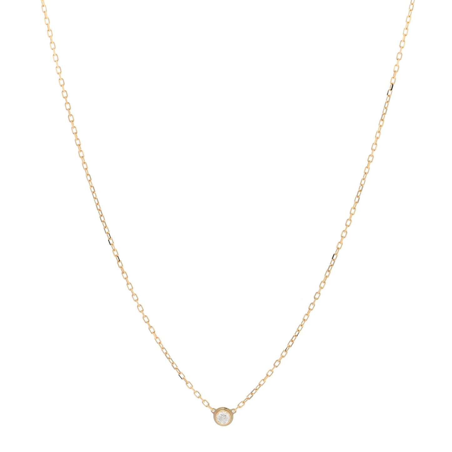 18K Yellow Gold Diamond SM D'Amour Pendant Necklace