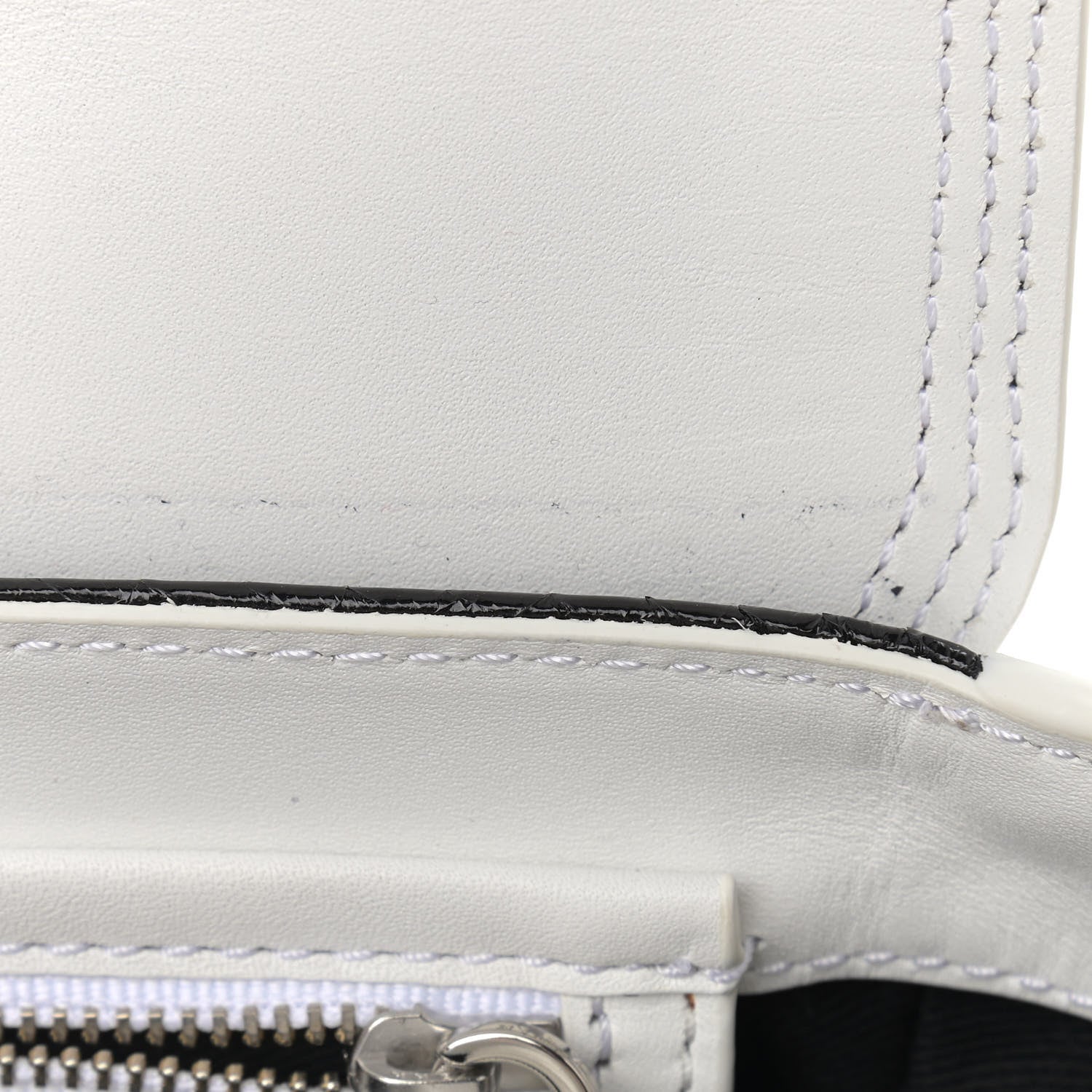 3.1 Phillip Lim Snakeskin Calfskin Mini Pashli Satchel Black White 11 of 13