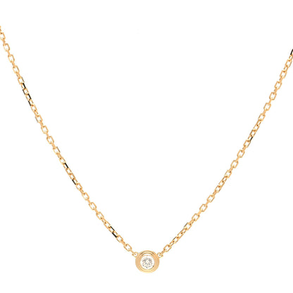 Cartier 18K Yellow Gold Diamond XS D'Amour Pendant Necklace 2 of 10