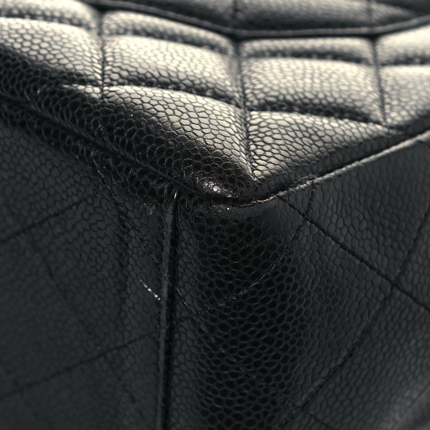 Caviar Quilted Maxi Single Flap Black