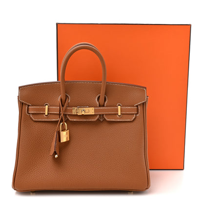 Hermes Togo Birkin 25 Gold 11 of 11
