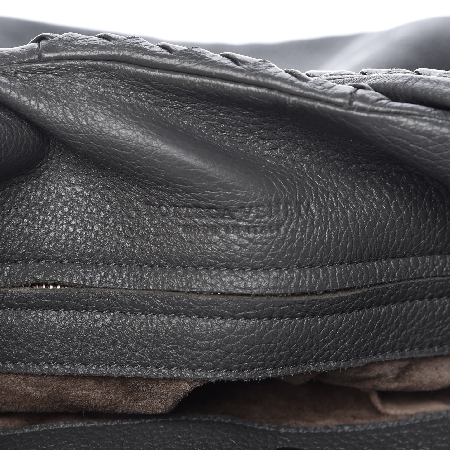 Cervo Deerskin Large Hobo Light Grey