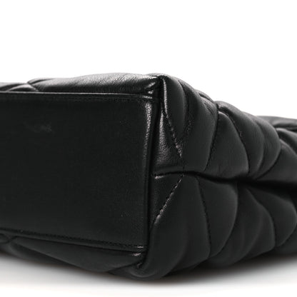 Saint Laurent Lambskin Quilted Sade Puffer Envelope Clutch Black 10 of 11
