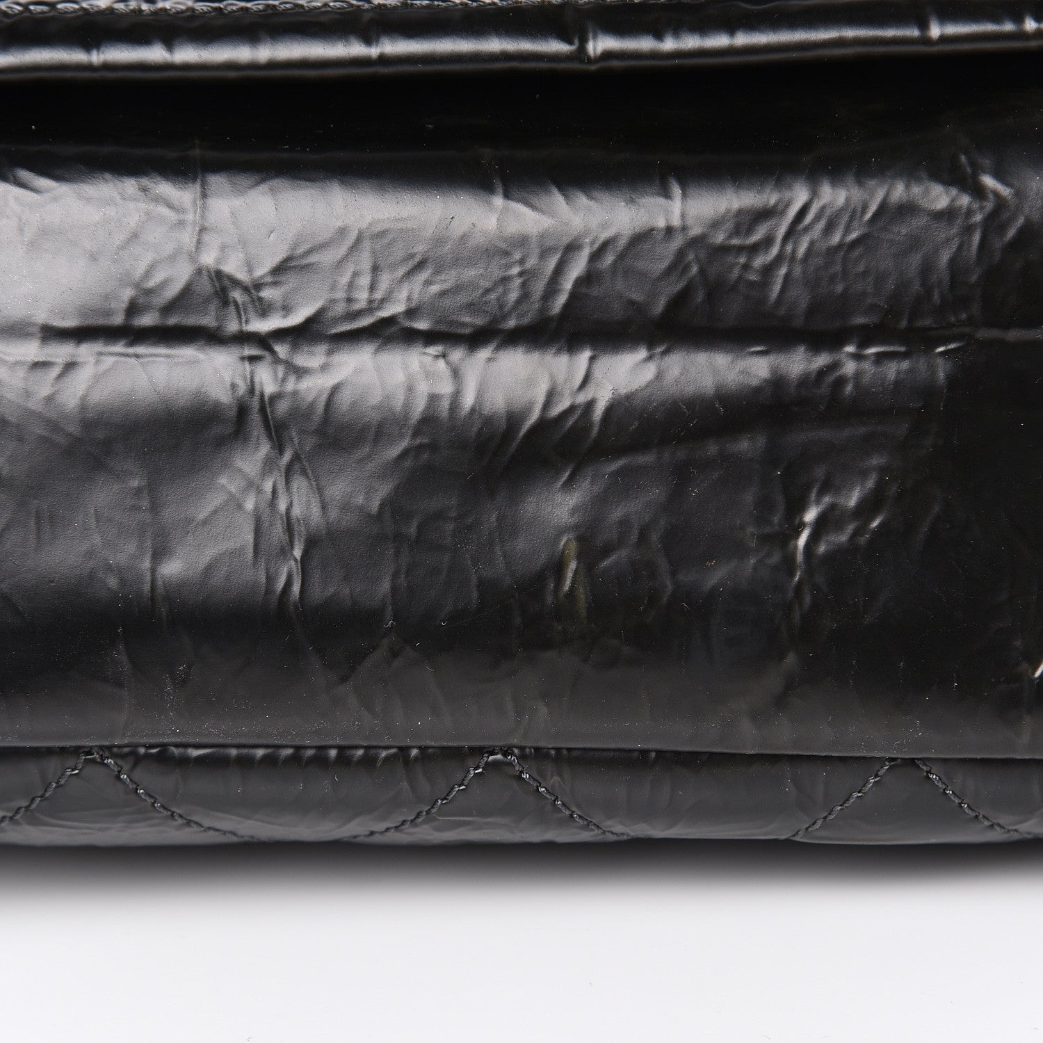 Chanel Aged Glazed Nylon Quilted Shopping Tote Dark Grey 18 of 23