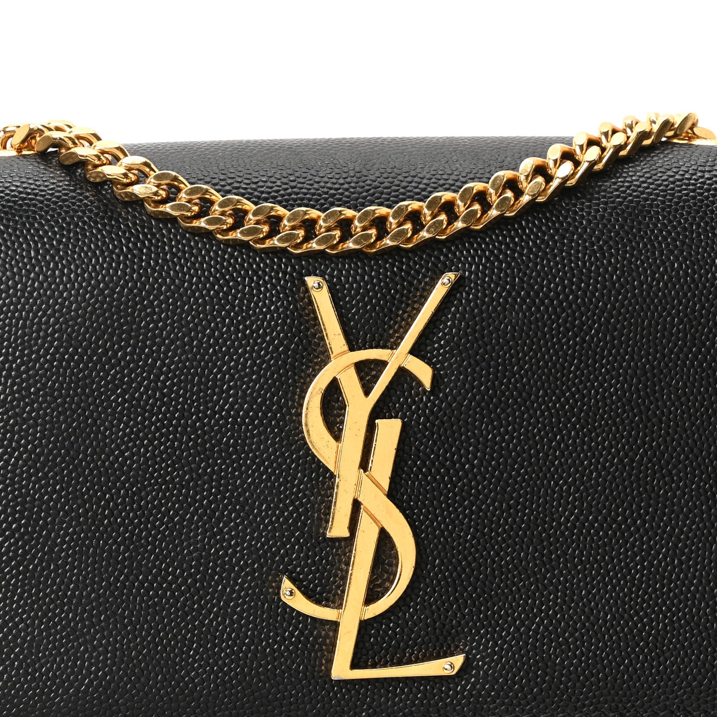 Grain De Poudre Small Monogram Kate Satchel Black