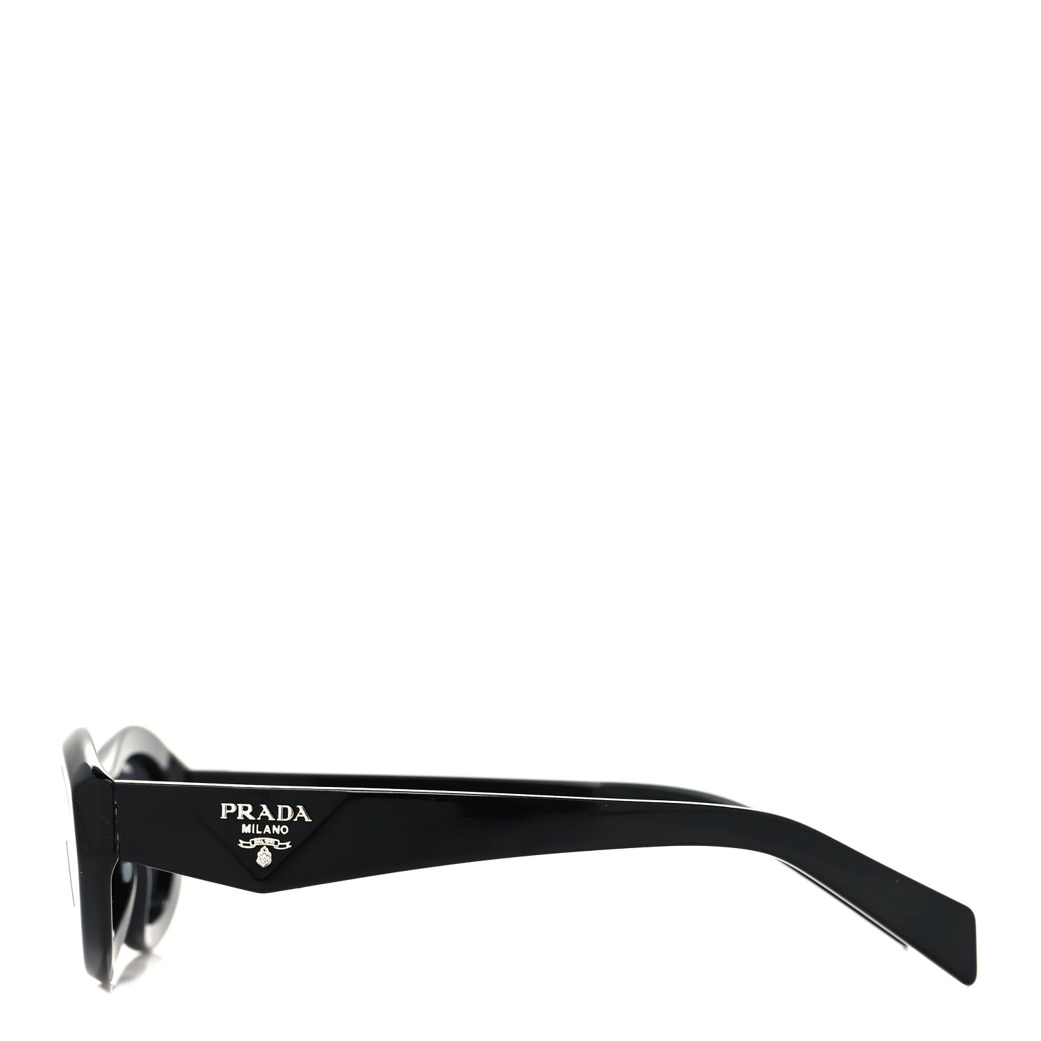 Prada Acetate Oval Sunglasses SPR 26Z Black 3 of 6