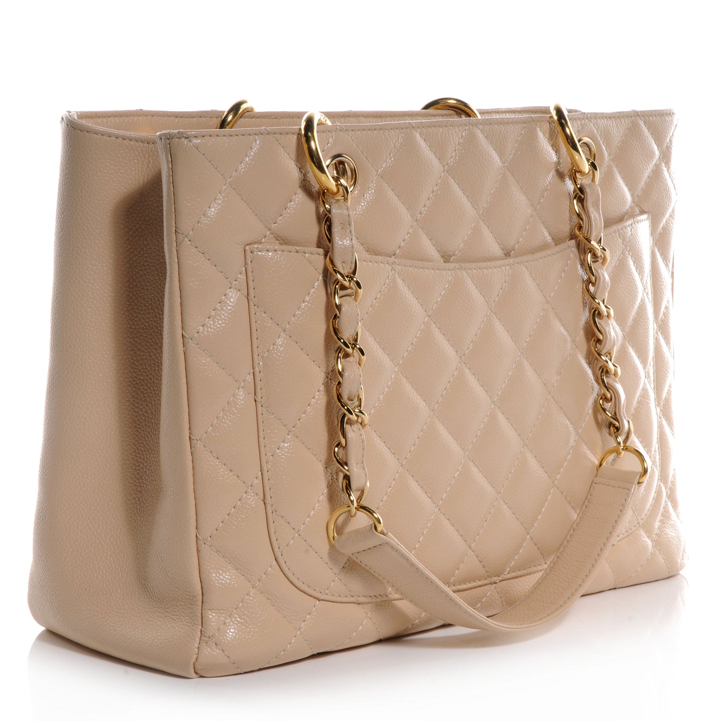 Caviar Grand Shopping Tote GST Beige Clair