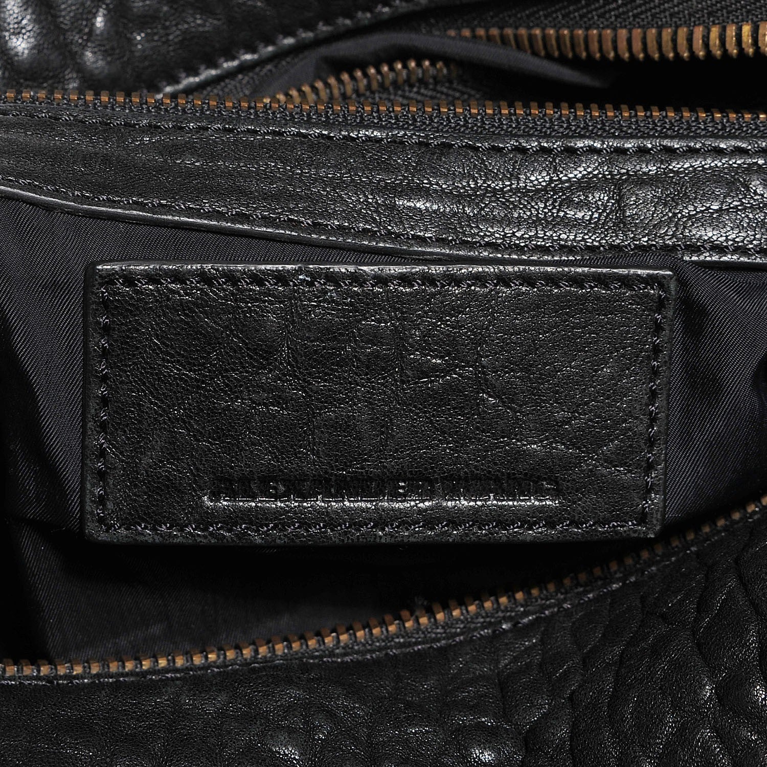 Alexander Wang Pebbled Lambskin Rocco Black Antique Brass Hardware 6 of 6