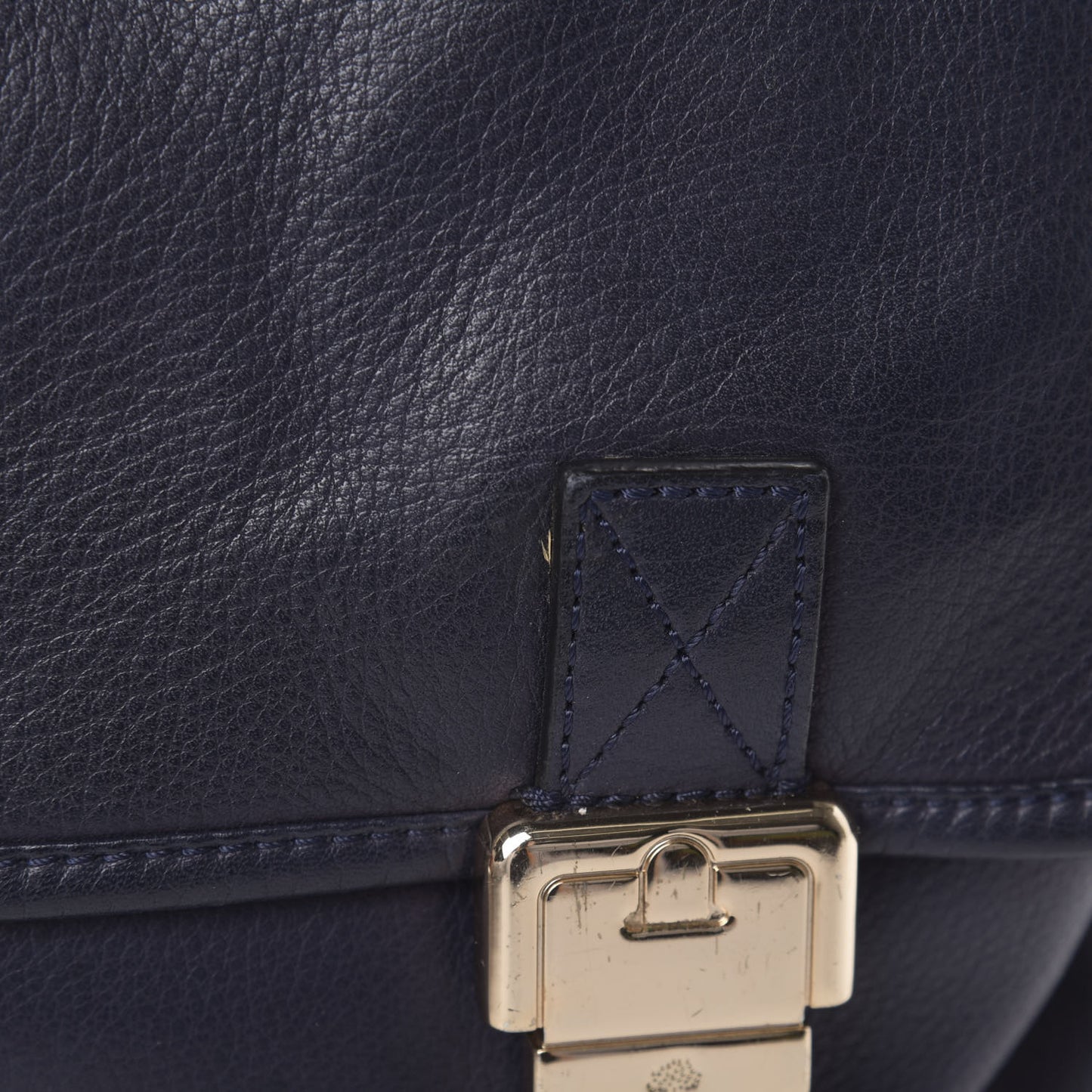 Soft Grain Calfskin Oversized Tillie Satchel Nightshade Blue