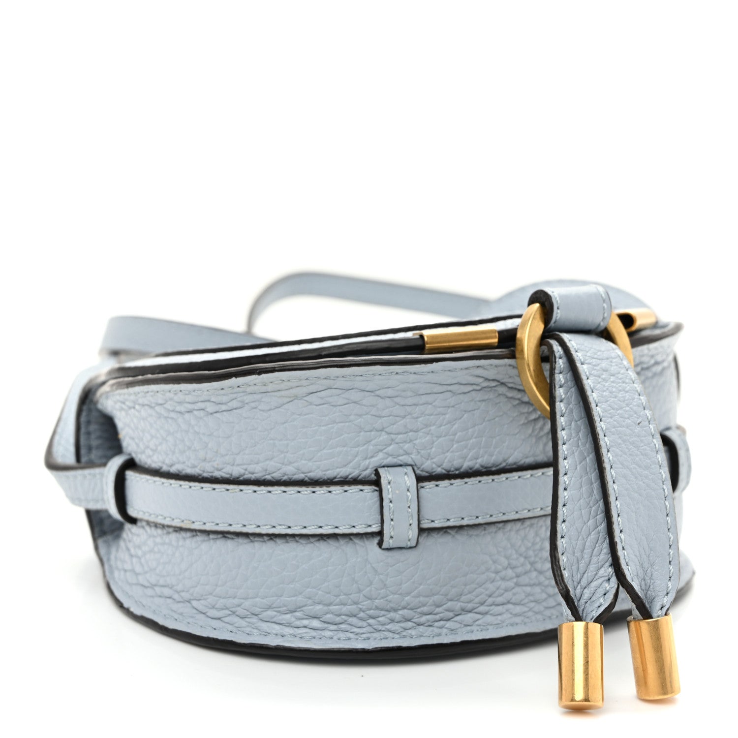 Chloe Calfskin Nano Marcie Saddle Bag Shady Blue 4 of 9