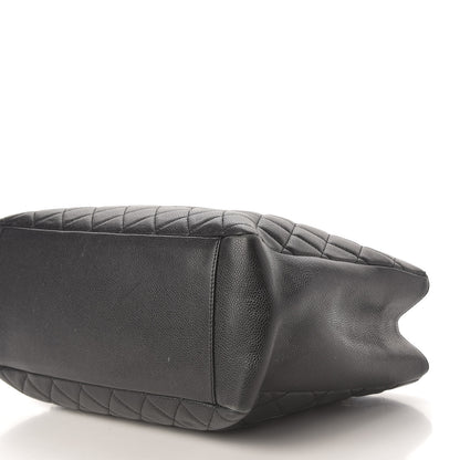 Chanel Caviar Quilted Grand Shopping Tote GST Black 10 of 13