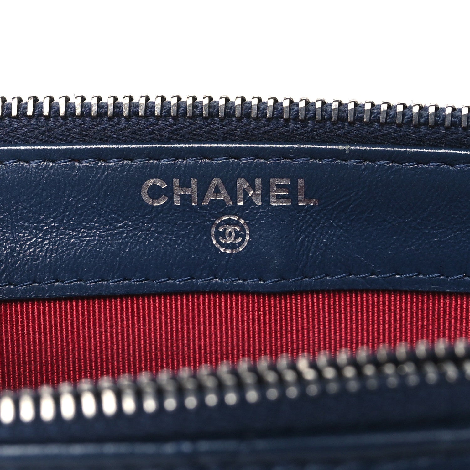 Chanel Aged Calfskin Quilted Small Gabrielle Clutch With Chain Navy Black 6 of 11