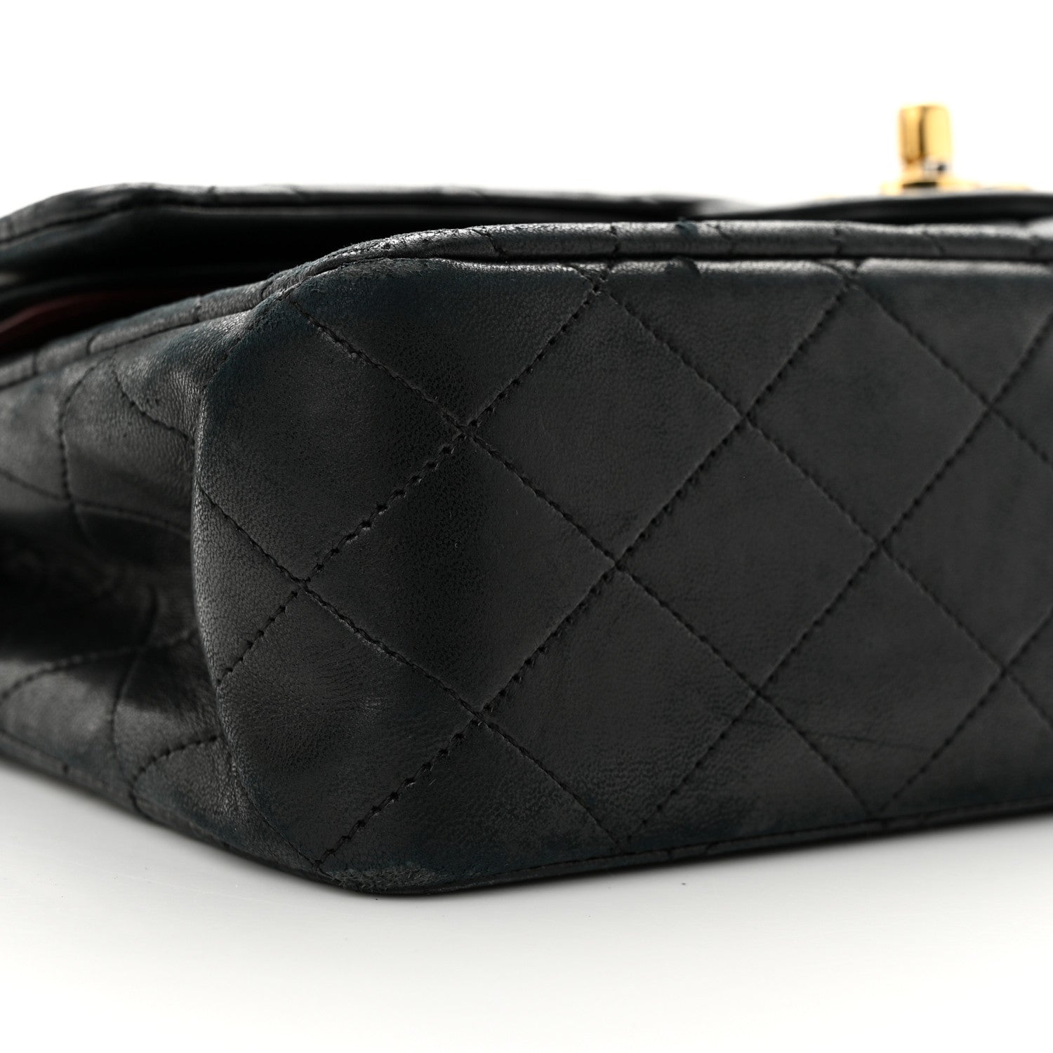 Chanel Lambskin Quilted Medium Double Flap Black 9 of 14