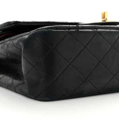 Chanel Lambskin Quilted Medium Double Flap Black 9 of 14