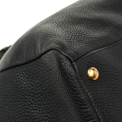 Prada Vitello Daino Shopping Satchel Black 18 of 18