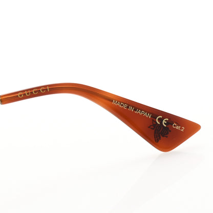 Gucci Metal L'Aveugle Par Amour Round Frame Sunglasses GG0113S Black 5 of 8