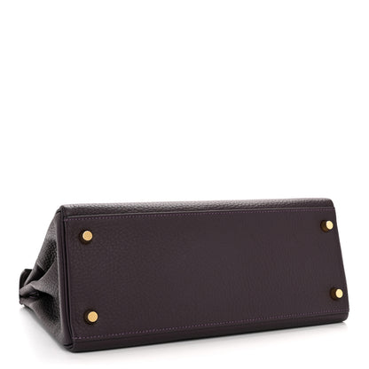 Hermes Togo Kelly Retourne 28 Raisin 4 of 12