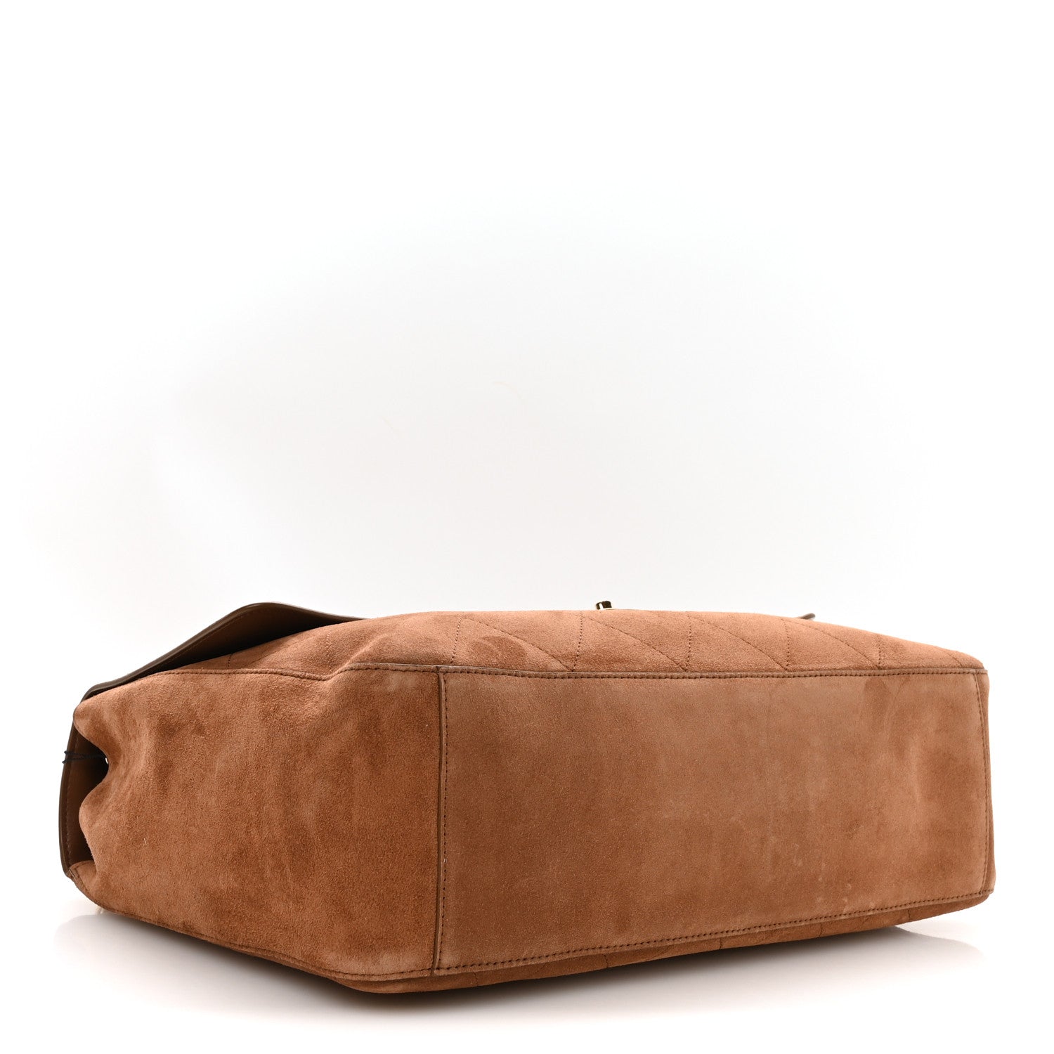 Chanel Suede Calfskin Souplissimo Maxi Flap Camel 4 of 11