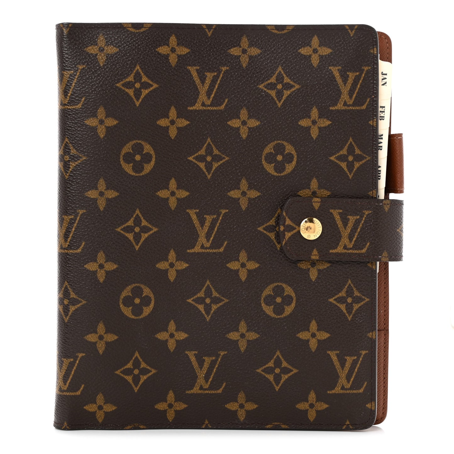 Monogram Large Ring Agenda Cover