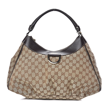 Gucci Monogram Large D Ring Hobo Dark Brown 1 of 12