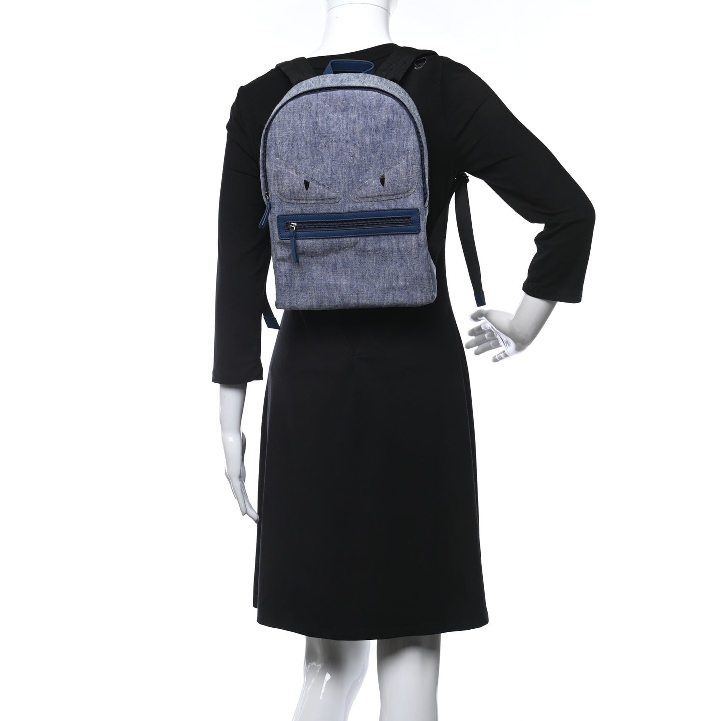 Denim Monster Kids Backpack Blue